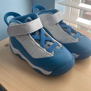 Kids Blue and White Sneakers